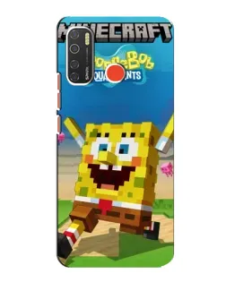 Чохол для TECNO Spark 5 з картинкою «Губка Боб Minecraft» Чохол для TECNO Spark 5 з картинкою «Губка Боб Minecraft»