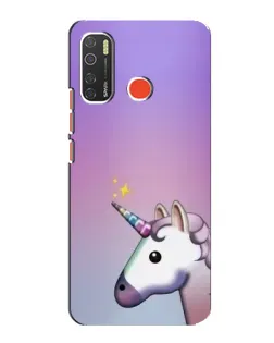 Чехол для TECNO Spark 5 с картинкой «Единорог градиент»