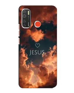 Чехол для TECNO Spark 5 с картинкой «Сияние Имени Jesus»
