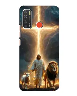Чехол для TECNO Spark 5 с картинкой «Лев Иуды и Свет»