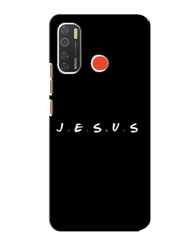 Чехол для TECNO Spark 5 с картинкой «Точки веры J.E.S.U.S.»