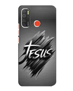 Чехол для TECNO Spark 5 с картинкой «Надпись Jesus Graffiti»