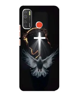 Чехол для TECNO Spark 5 с картинкой «Голубь и Свет»