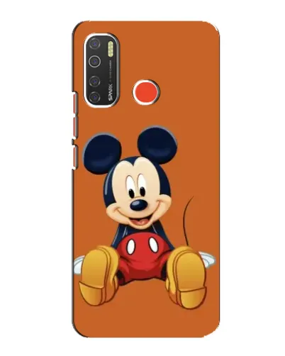 Чехол для TECNO Spark 5 с картинкой «Микки отдыхает»