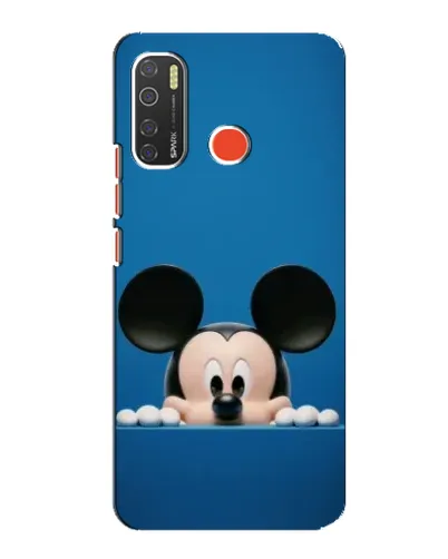 Чехол для TECNO Spark 5 с картинкой «Микки выглядывает»