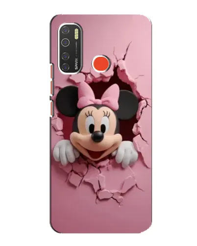 Чехол для TECNO Spark 5 с картинкой «Минни сквозь стену»