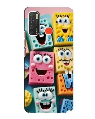 Чехол для TECNO Spark 5 с картинкой «Цветные губки» Чехол для TECNO Spark 5 с картинкой «Цветные губки»