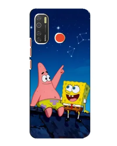 Чехол для TECNO Spark 5 с картинкой «Губка Боб и Патрик ночью» Чехол для TECNO Spark 5 с картинкой «Губка Боб и Патрик ночью»