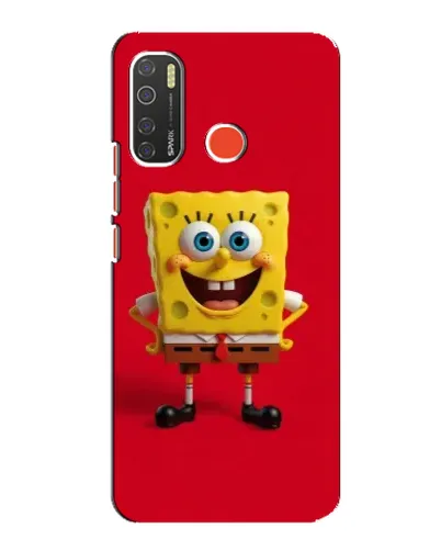 Чехол для TECNO Spark 5 с картинкой «Спанч Боб на красном» Чехол для TECNO Spark 5 с картинкой «Спанч Боб на красном»