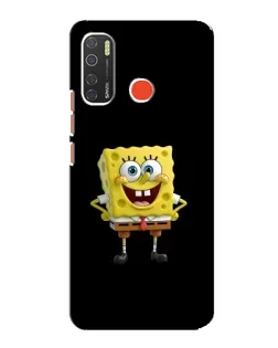 Чехол для TECNO Spark 5 с картинкой «Классический Губка Боб»