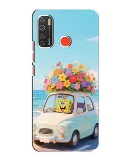 Чехол для TECNO Spark 5 с картинкой «Автомобильное путешествие»
