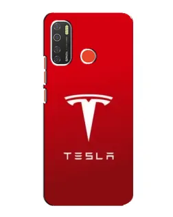 Чехол для TECNO Spark 5 с картинкой «Tesla Red Classic»