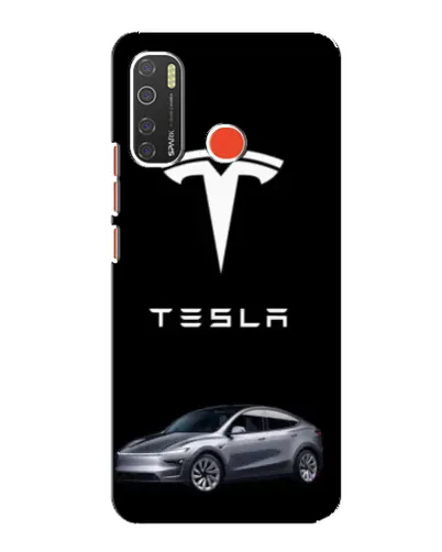 Чехол для TECNO Spark 5 с картинкой «Tesla Model Y»