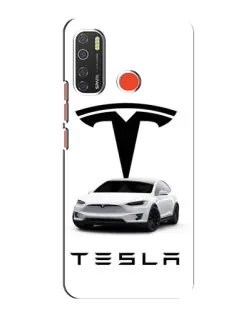 Чехол для TECNO Spark 5 с картинкой «Tesla White Style»