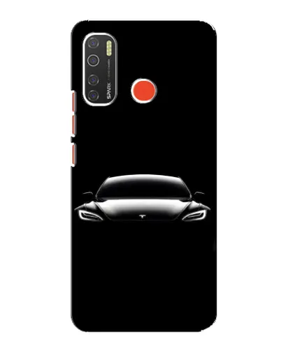 Чехол для TECNO Spark 5 с картинкой «Фары Tesla Night»