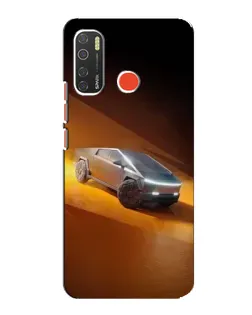 Чехол для TECNO Spark 5 с картинкой «Cybertruck в пустыне»