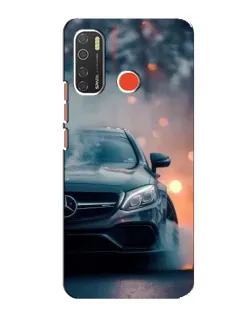 Чехол для TECNO Spark 5 с картинкой «Mercedes — ночной город»