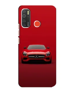 Чехол для TECNO Spark 5 с картинкой «Красный Mercedes AMG»