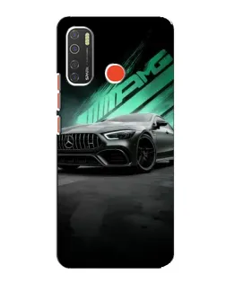 Чехол для TECNO Spark 5 с картинкой «Темный Mercedes AMG»