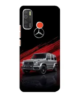 Чехол для TECNO Spark 5 с картинкой «Mercedes G-Class красный»