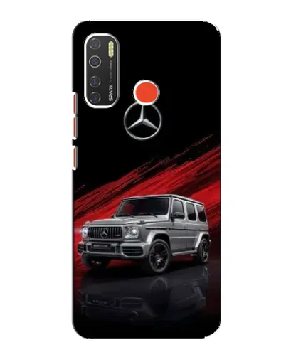 Чехол для TECNO Spark 5 с картинкой «Mercedes G-Class красный»