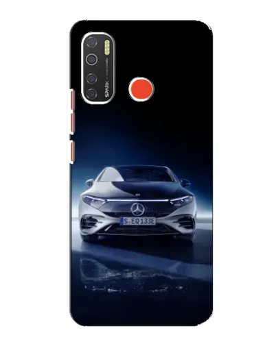 Чехол для TECNO Spark 5 с картинкой «Ночной Mercedes EQ»
