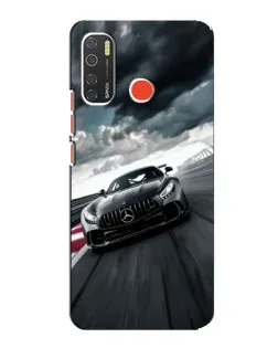 Чехол для TECNO Spark 5 с картинкой «Гоночный Mercedes AMG»