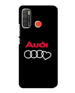 Чехол для TECNO Spark 5 с картинкой «Логотип Audi Heart»