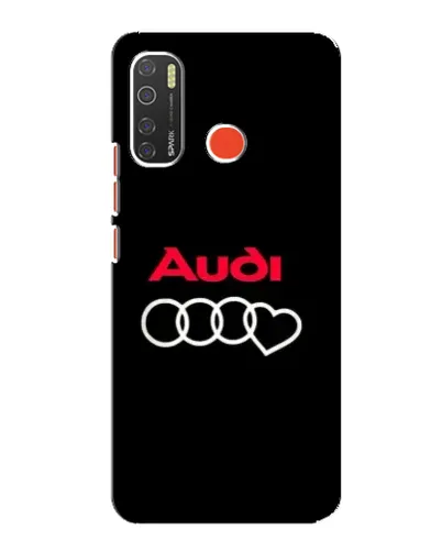 Чехол для TECNO Spark 5 с картинкой «Логотип Audi Heart»