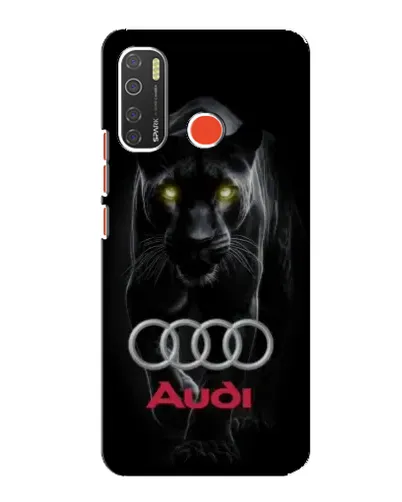 Чехол для TECNO Spark 5 с картинкой «Пантера и Audi»