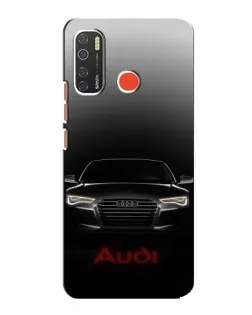 Чехол для TECNO Spark 5 с картинкой «Audi — градиентный контур»