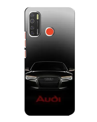 Чехол для TECNO Spark 5 с картинкой «Audi — градиентный контур»