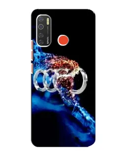 Чехол для TECNO Spark 5 с картинкой «Энергия лого Audi»