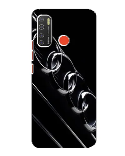 Чехол для TECNO Spark 5 с картинкой «Audi — абстрактные кольца»
