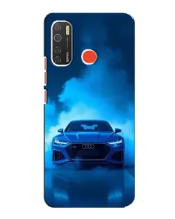 Чехол для TECNO Spark 5 с картинкой «Audi — голубая энергия»