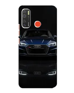 Чехол для TECNO Spark 5 с картинкой «Audi — ночное отражение»