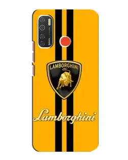 Чехол для TECNO Spark 5 с картинкой «Lamborghini Stripe желтый» Чехол для TECNO Spark 5 с картинкой «Lamborghini Stripe желтый»