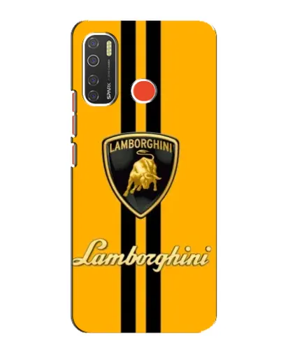 Чехол для TECNO Spark 5 с картинкой «Lamborghini Stripe желтый» Чехол для TECNO Spark 5 с картинкой «Lamborghini Stripe желтый»