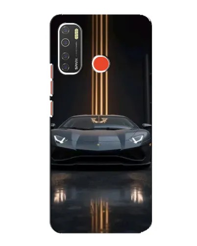 Чехол для TECNO Spark 5 с картинкой «Lamborghini золотые линии» Чехол для TECNO Spark 5 с картинкой «Lamborghini золотые линии»