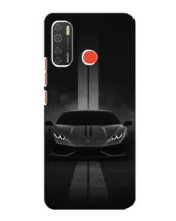 Чехол для TECNO Spark 5 с картинкой «Lamborghini симметрия дорог»