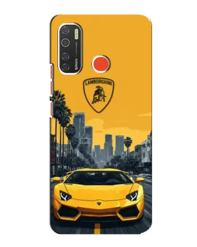 Чехол для TECNO Spark 5 с картинкой «Желтый Lamborghini город» Чехол для TECNO Spark 5 с картинкой «Желтый Lamborghini город»