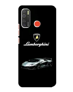 Чехол для TECNO Spark 5 с картинкой «Логотип Lamborghini классика»