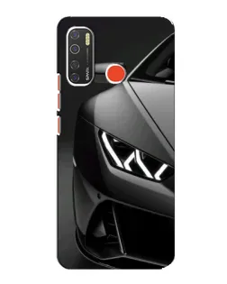 Чехол для TECNO Spark 5 с картинкой «Lamborghini фары детализация»