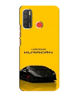 Чехол для TECNO Spark 5 с картинкой «Lamborghini Huracan черный»