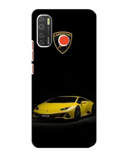 Чехол для TECNO Spark 5 с картинкой «Lamborghini желтый акцент» Чехол для TECNO Spark 5 с картинкой «Lamborghini желтый акцент»