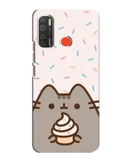 Чехол для TECNO Spark 5 с картинкой «Пушин с кексом»