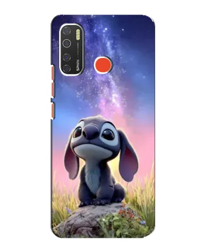 Чехол для TECNO Spark 5 с картинкой «Стич на рассвете»