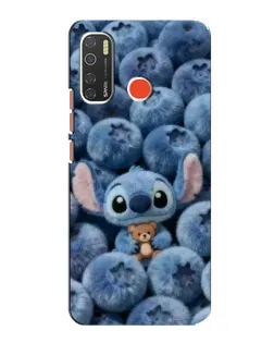 Чехол для TECNO Spark 5 с картинкой «Стич и голубика» Чехол для TECNO Spark 5 с картинкой «Стич и голубика»
