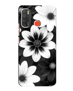 Чохол для TECNO Spark 5 з картинкою «Монохромні айстри» Чохол для TECNO Spark 5 з картинкою «Монохромні айстри»