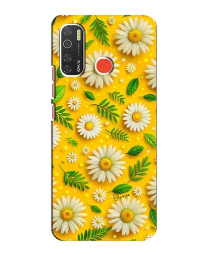Чехол для TECNO Spark 5 с картинкой «Ромашковое солнце»